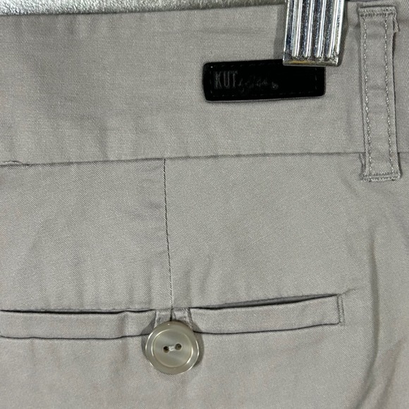 KUT from the Kloth Taylor Crop Trouser Pants Womens Size 14 Gray Chinos Casual - Picture 14 of 15